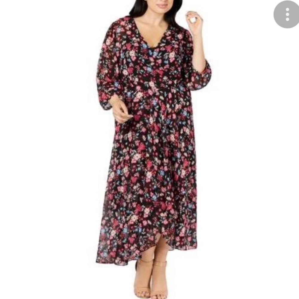 Calvin Klein midi wrap dress size 14